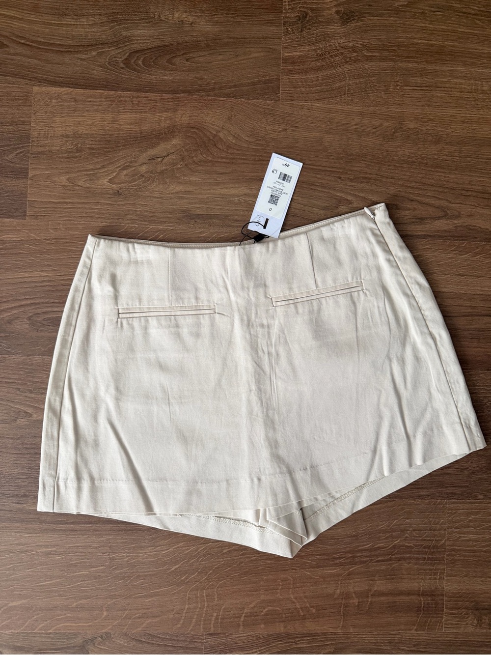 High-Rise Cream Women’s Skort